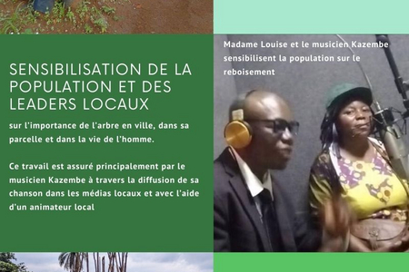 Infographie des résultats du projet de reboisement de KAF en RDC après 1 année